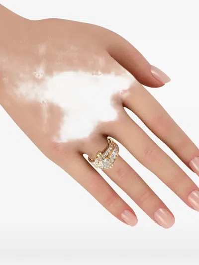 Pre-owned Lb Exclusive Diamond Ring In Gold