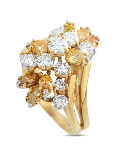 Pre-owned Lb Exclusive Diamond Ring In Gold