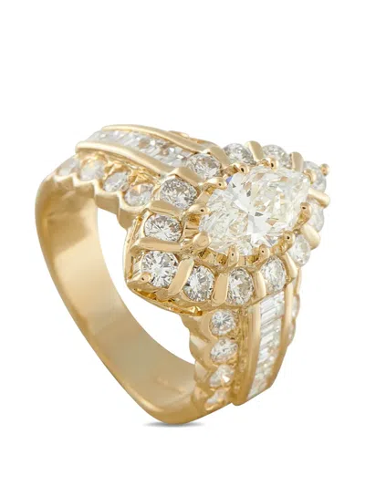 Pre-owned Lb Exclusive Diamond Ring In Gold