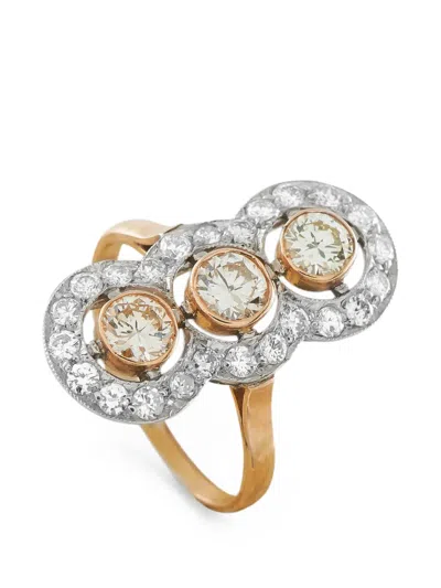 Pre-owned Lb Exclusive Diamond Ring In Gold