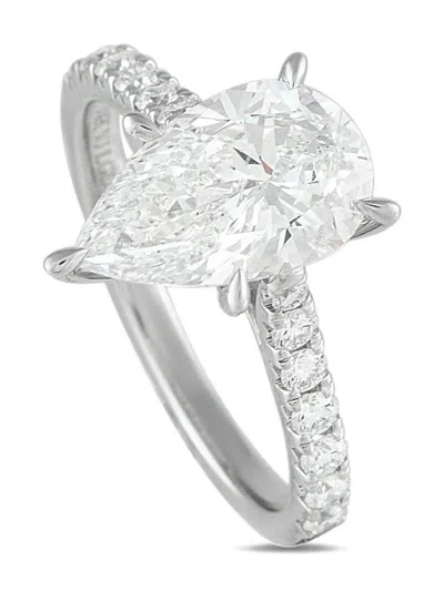 Pre-owned Lb Exclusive Diamond Ring In Silver