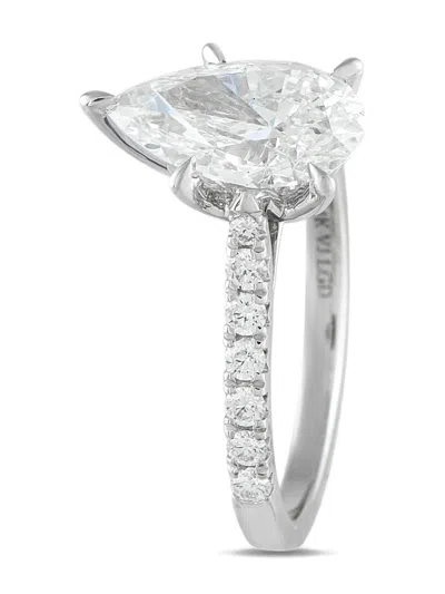 Pre-owned Lb Exclusive Diamond Ring In Silver