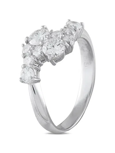 Pre-owned Lb Exclusive Diamond Ring In Silver