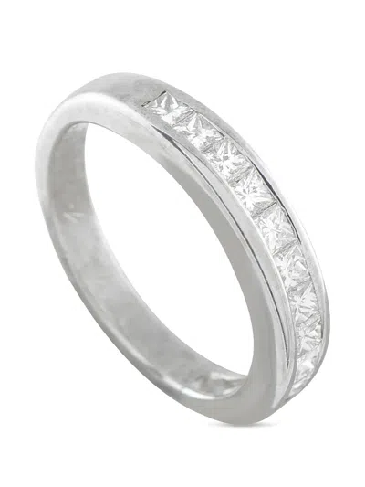 Pre-owned Lb Exclusive Diamond Ring In Silver