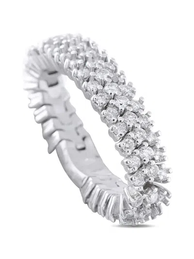 Pre-owned Lb Exclusive Diamond Ring In Silver