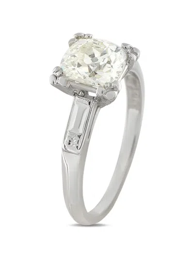Pre-owned Lb Exclusive Diamond Ring In Silver