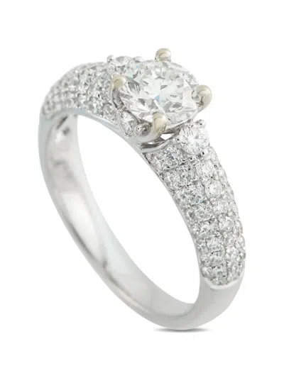 Pre-owned Lb Exclusive Diamond Ring In Silver