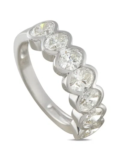 Pre-owned Lb Exclusive Diamond Ring In Silver