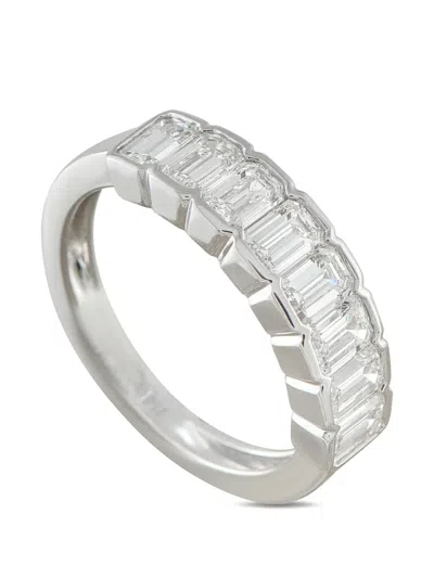 Pre-owned Lb Exclusive Diamond Ring In Silver