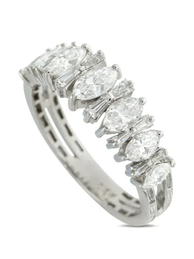 Pre-owned Lb Exclusive Diamond Ring In Silver