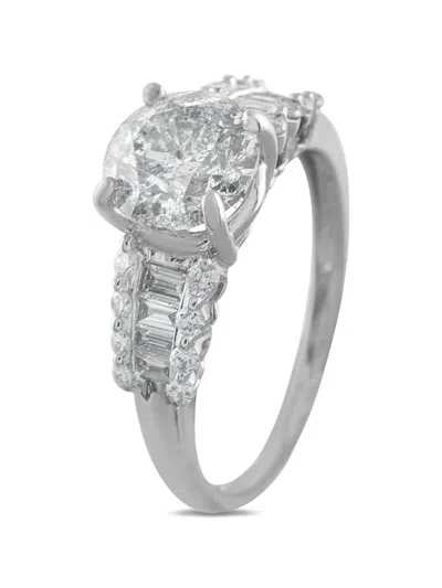 Pre-owned Lb Exclusive Diamond Ring In Silver