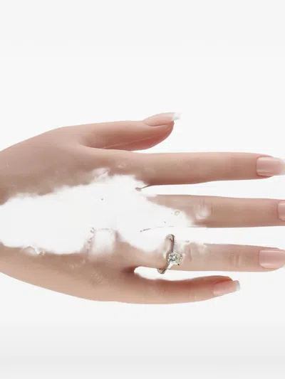 Pre-owned Lb Exclusive Diamond Ring In Silver