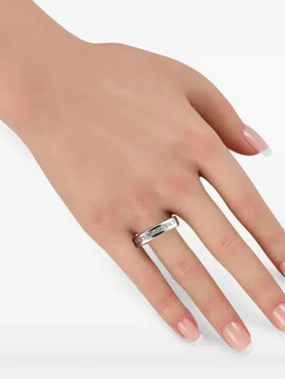 Pre-owned Lb Exclusive Diamond Ring In Silver