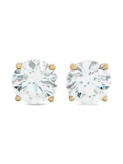 Pre-owned Lb Exclusive Diamond Stud Earrings In Gold