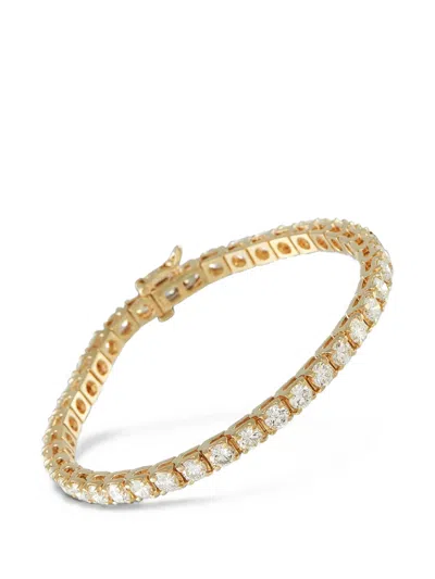Pre-owned Lb Exclusive Diamond Tennis Bracelet In Gold