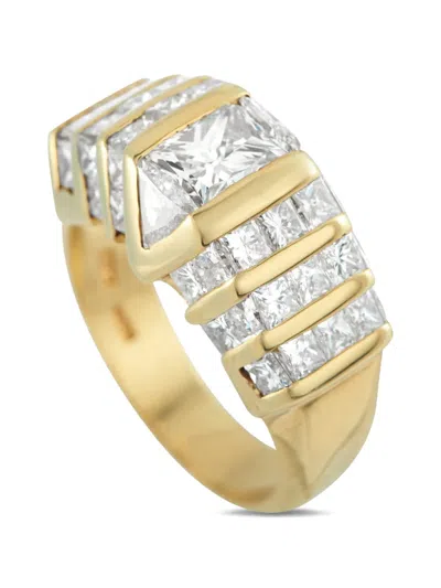 Pre-owned Lb Exclusive Diamond Yellow Gold Ring