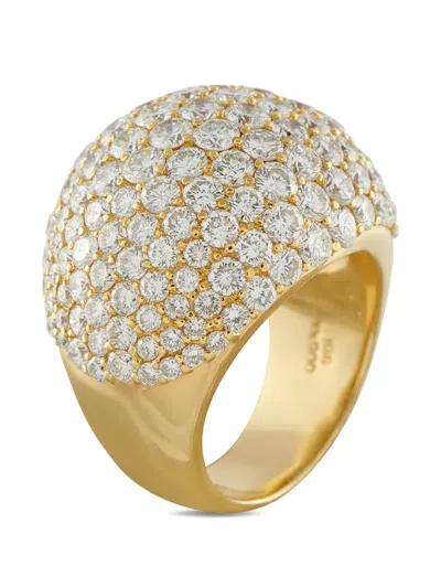 Pre-owned Lb Exclusive Dome Diamond Ring In Gold