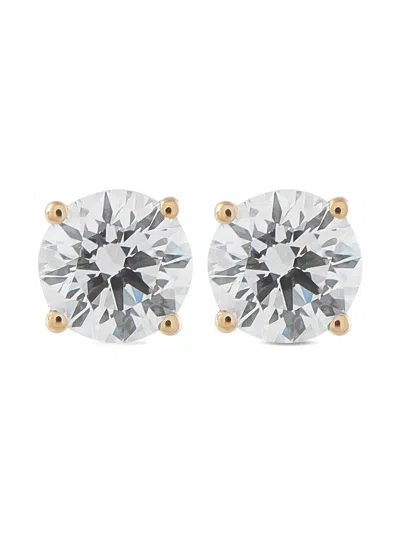Pre-owned Lb Exclusive Lab-grown Diamond Stud Earrings In White