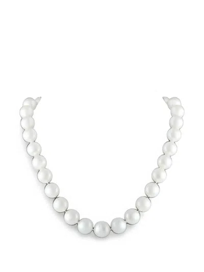Pre-owned Lb Exclusive Pearl Necklace In White