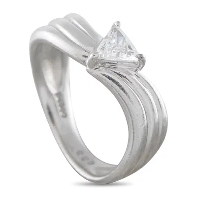 Lb Exclusive Platinum 0.33ct Diamond Ring Mf23-050126 In Metallic