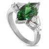 Lb Exclusive Platinum 0.62 Ct Diamond And 2.50 Ct Tourmaline Ring Mf06-073025 In White