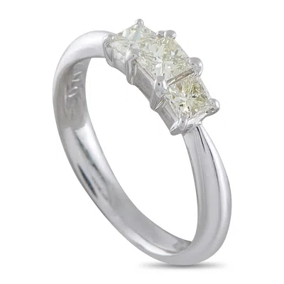 Lb Exclusive Platinum 0.71ct Diamond Ring Mf41-052126 In Silver