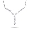 Lb Exclusive Platinum 0.74ct Diamond Necklace Mf23-101525 In White