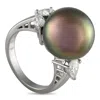 Lb Exclusive Platinum 0.88ct Diamond And Pearl Ring Mf18-051425
