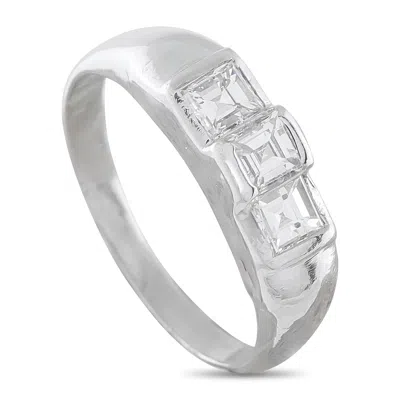 Lb Exclusive Platinum 0.94ct Diamond Ring Mf13-052126 In Silver