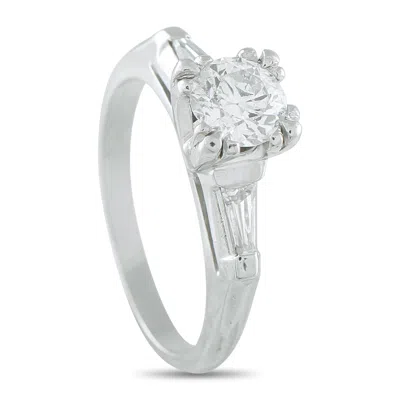 Lb Exclusive Platinum 0.99ct Diamond Ring Mf02-070925 In White