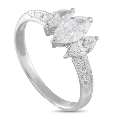 Lb Exclusive Platinum 1.01ct Diamond Ring #5333 In Gray