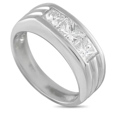 Lb Exclusive Platinum 1.06ct Diamond Ring #5257 In Metallic