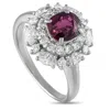 Lb Exclusive Platinum 1.14ct Diamond And Ruby Ring Mf18-073025 In Purple