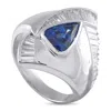 Lb Exclusive Platinum 1.18 Ct Diamond And 2.13 Ct Sapphire Statement Ring #5280 In Metallic