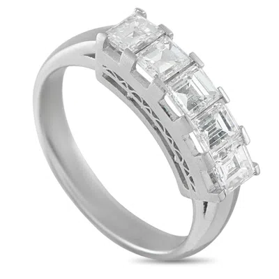 Lb Exclusive Platinum 1.20ct Diamond Ring #5255 In Metallic