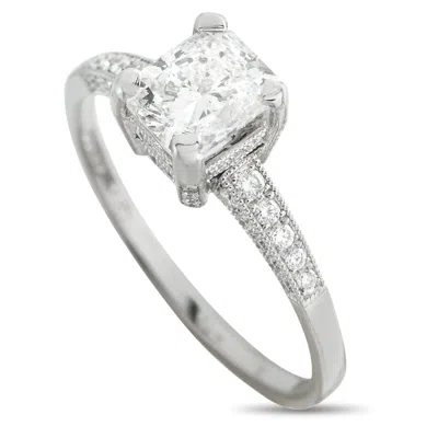 Lb Exclusive Platinum 1.21ct Diamond Ring Mf33-051826 In Silver