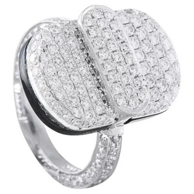 Pre-owned Lb Exclusive Platinum 1.30ct Diamond Ring Mf09-050526 In Multi