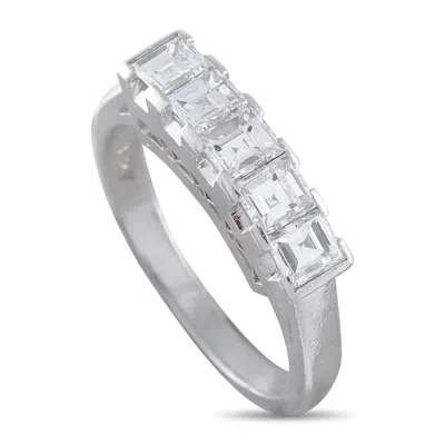 Lb Exclusive Platinum 1.32ct Diamond Ring Mf46-052126 In Metallic