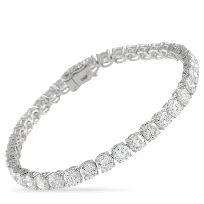 Lb Exclusive Platinum 13.34 Ct Diamond Tennis Bracelet Mf19-052126 In Neutral