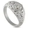 Lb Exclusive Platinum 1.37ct Diamond Art Deco Ring Mf21-061025