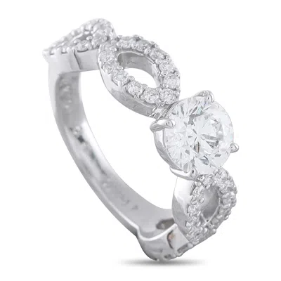Lb Exclusive Platinum 1.43ct Diamond Ring Mf45-062126 In Silver