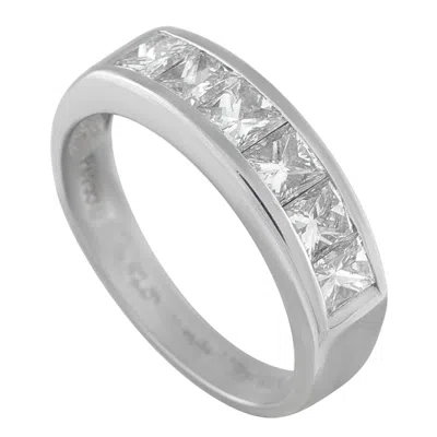 Pre-owned Lb Exclusive Platinum 1.50ct Diamond Ring #5261 In Multi