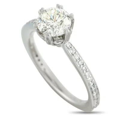 Lb Exclusive Platinum 1.58ct Diamond Ring Mf40-051826 In Silver