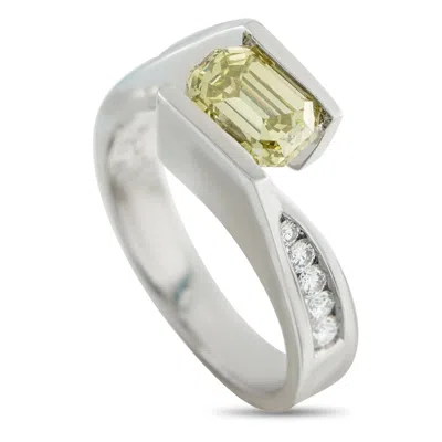 Lb Exclusive Platinum 1.89ct Diamond Ring Mf18-051826 In Silver