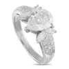 Lb Exclusive Platinum 2.01ct Diamond Ring #5300 In Silver