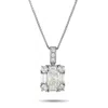 Lb Exclusive Platinum 2.0ct Diamond Pendant Necklace Mf30-110425 In Silver