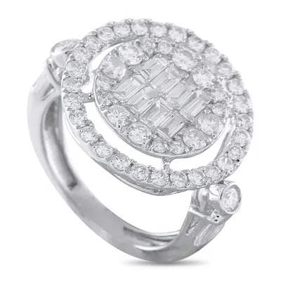 Lb Exclusive Platinum 2.0ct Diamond Ring Mf06-041326 In Metallic