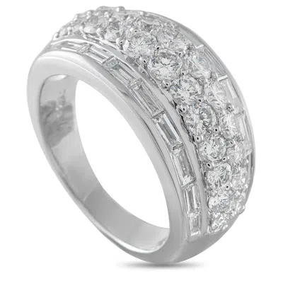 Lb Exclusive Platinum 2.0ct Diamond Ring Mf10-041426 In Transparent