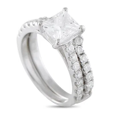 Lb Exclusive Platinum 2.30ct Diamond Ring Mf02-071025 In White