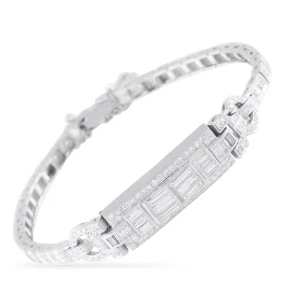 Lb Exclusive Platinum 2.40ct Diamond Bracelet Mf07-060626 In Metallic
